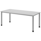 Artikelbild 1 für HAMMERBACHER HS19 höhenverstellbarer Schreibtisch lichtgrau rechteckig, 4-Fuß-Gestell silber 180,0 x 80,0 cm, Artikelnummer 247662