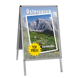 Artikelbild 1 für update displays Kundenstopper silber DIN A1 2 Fächer, Artikelnummer 287971