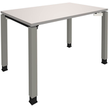 Artikelbild 1 für fm Sidney Schreibtisch lichtgrau rechteckig, 4-Fuß-Gestell silber 120,0 x 80,0 cm, Artikelnummer 270011