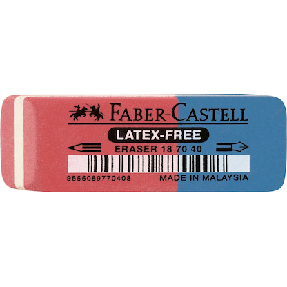 Artikelbild 2 für FABER-CASTELL Radiergummis rot/blau, 1 St., Artikelnummer 517704