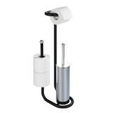 Artikelbild 1 für WENKO WC-Garnitur Universalo schwarz Metall, Artikelnummer 814461