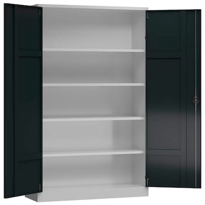 Artikelbild für ClassiX Metallschrank X-530378 anthrazit, lichtgrau 120,0 x 42,0 x 194,5 cm, aufgebaut, Artikelnummer 184048