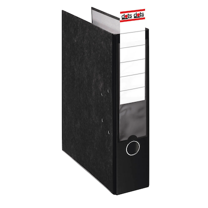 Artikelbild 2 für dots Ordner schwarz marmoriert Karton 8,0 cm DIN A4, Artikelnummer 489476