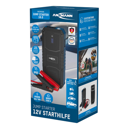 Artikelbild 11 für ANSMANN Jump Starter 16.0 Starthilfekabel, Artikelnummer 630139