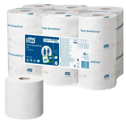 Artikelbild 19 für TORK Toilettenpapier SmartOne® T9 Mini 2-lagig, 12 Rollen, Artikelnummer 308092