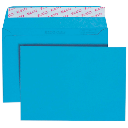 Artikelbild für ELCO Briefumschläge Color DIN C6 ohne Fenster intensivblau haftklebend 25 St., Artikelnummer 288979