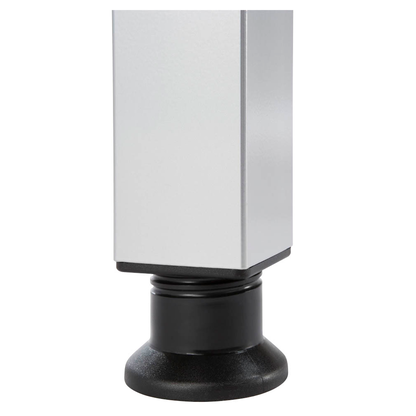 Artikelbild 6 für HAMMERBACHER JS16 höhenverstellbarer Schreibtisch nussbaum rechteckig, 4-Fuß-Gestell silber 160,0 x 80,0 cm, Artikelnummer 864191