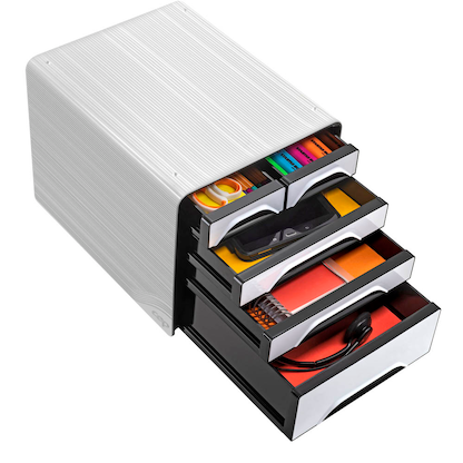 Artikelbild 4 für cep Schubladenbox Smoove schwarz/weiß 1072130121, DIN A4 mit 5 Schubladen, Artikelnummer 429734