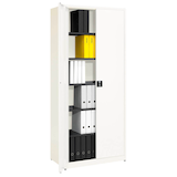 Artikelbild 1 für mauser Metallschrank BF 5/22 STG - 9010/9010 reinweiß 95,0 x 50,0 x 220,0 cm, aufgebaut, Artikelnummer 600664