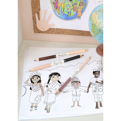 Artikelbild 2 für FABER-CASTELL Children of the World Buntstifte farbsortiert, 1 St., Artikelnummer 749121