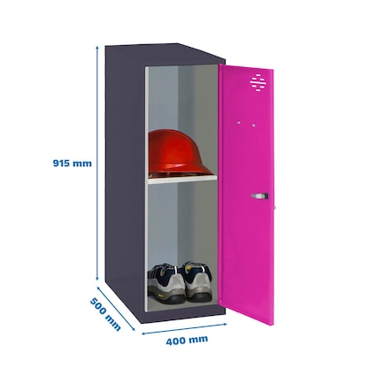 Artikelbild 2 für Simonrack Spind SIMONLOCKER DISM anthrazit, pink 8425437119323, 1 Schließfach 40,0 x 50,0 x 91,5 cm, Artikelnummer 355699