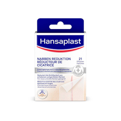 Artikelbild 2 für Hansaplast Pflaster NARBEN REDUKTION 2728 transparent 38 x 68 mm, 21 St., Artikelnummer 577409