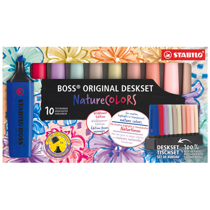 Artikelbild 2 für STABILO BOSS Original Deskset Wildflower Edition Textmarker farbsortiert, 10 St., Artikelnummer 692123
