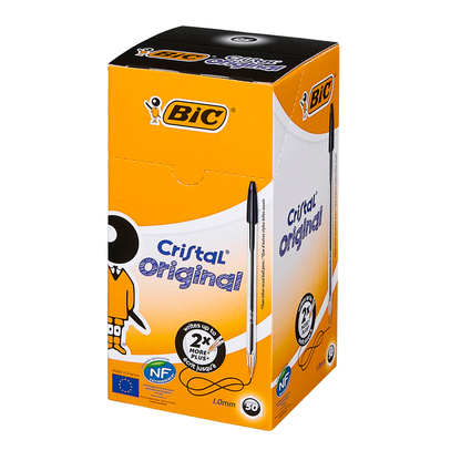 Artikelbild 5 für BIC Kugelschreiber Cristal transparent, Schreibfarbe: schwarz, 50 St., Artikelnummer 831495