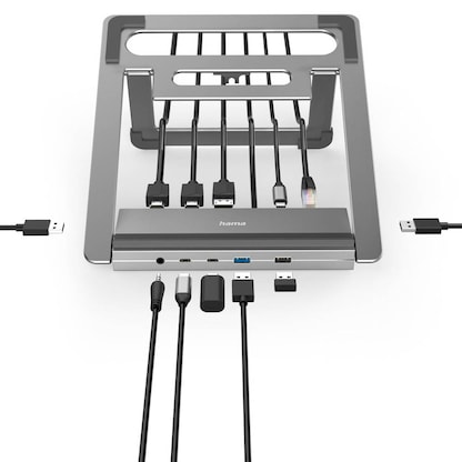 Artikelbild 6 für hama Dockingstation mit Laptop-Ständer Connect2Office Stand, Artikelnummer 825903