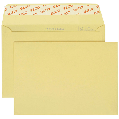 Artikelbild für ELCO Briefumschläge Color DIN C6 ohne Fenster hellchamois haftklebend 25 St., Artikelnummer 288989