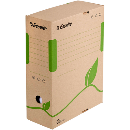 Artikelbild 3 für 25 Esselte Archivboxen ECO braun 10,0 x 23,3 x 32,7 cm, Artikelnummer 515087