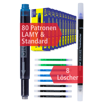Artikelbild 15 für ONLINE® 81626 Tintenpatronen und Tintenkiller Set königsblau, Artikelnummer 284022