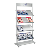 Artikelbild 1 für Kerkmann Prospektregal Rico silber DIN A4, Artikelnummer 958132