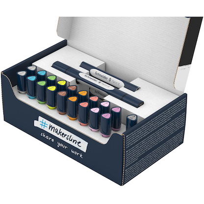 Artikelbild 7 für Schneider Paint-It 040 27 Teile Brush-Pens farbsortiert, 1 Set, Artikelnummer 883704