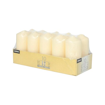 Artikelbild 3 für 10 STARPAK Stumpenkerzen creme, Artikelnummer 683221