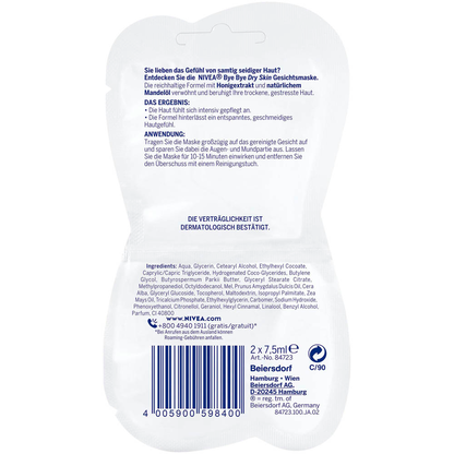 Artikelbild 2 für NIVEA BYE BYE Dry Skin Gesichtsmaske 15,0 ml, Artikelnummer 577678
