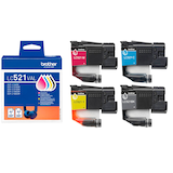 Artikelbild 1 für brother LC-521VAL schwarz, cyan, magenta, gelb Druckerpatronen, 4er-Set, Artikelnummer 673818