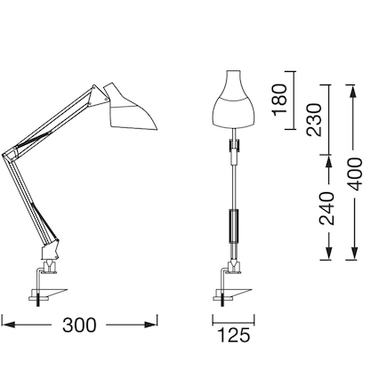 Artikelbild 3 für OSRAM Office Line Desk Pear Clip E27 Schreibtischlampe schwarz 11 W mit Tischklemme, Artikelnummer 710029