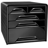 Artikelbild 1 für cep Schubladenbox Smoove schwarz 1072130011, DIN A4 mit 5 Schubladen, Artikelnummer 429727