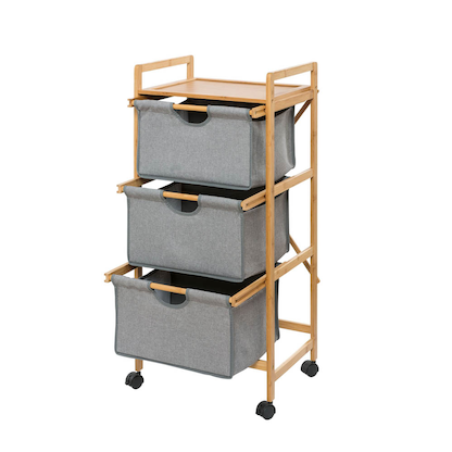 Artikelbild 5 für WENKO Etagenwagen Bahari grau 44,0 x 34,0 x 96,0 cm, Artikelnummer 530028