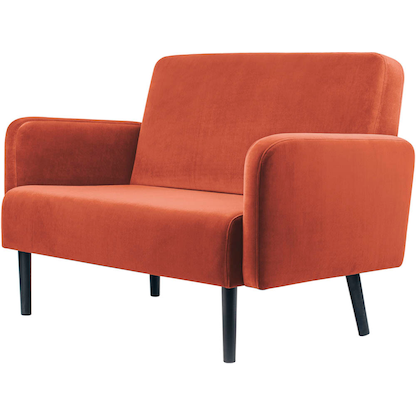 Artikelbild 2 für meet powered by PAPERFLOW 2-Sitzer Sofa LISBOA rost schwarz Stoff, 1 St., Artikelnummer 851218