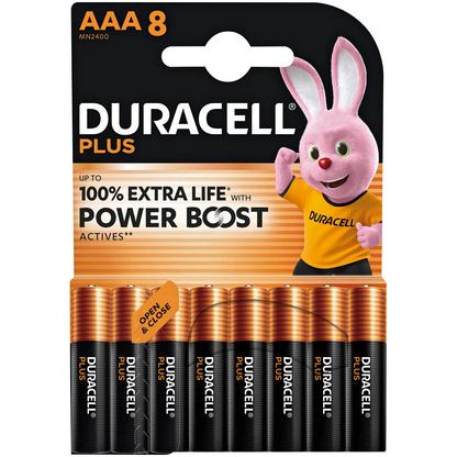 Artikelbild für 8 DURACELL Batterien PLUS Micro AAA 1,5 V, Artikelnummer 688469