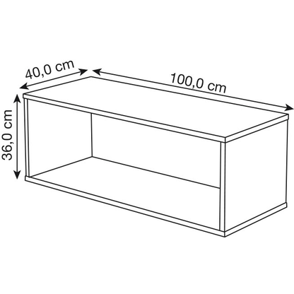 Artikelbild 2 für Kerkmann Bücherregal weiß 100,0 x 40,0 x 36,0 cm, Artikelnummer 174577