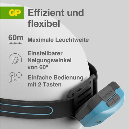 Artikelbild 12 für GP Discovery CH44 LED Stirnlampe blau 6,1 cm, Artikelnummer 760097