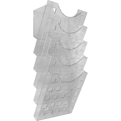 Artikelbild 3 für helit Wandprospekthalter the grid wall transparent DIN A4 5 Fächer, Artikelnummer 849091