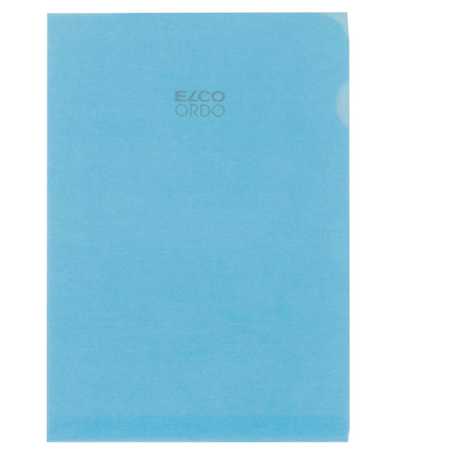 Artikelbild 3 für 10 ELCO Sichthüllen Ordo transparent DIN A4 blau glatt 80 g/qm, Artikelnummer 116244