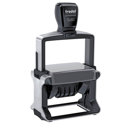Artikelbild 3 für trodat Datumstempel mit Text individualisierbar 5480 selbstfärbend schwarz mit Logo, 1 St., Artikelnummer 591329