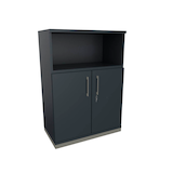 Artikelbild 1 für fm Regalschrank Oldenburg, 4260649685303 lavagrau 80,0 x 44,2 x 113,3 cm, Artikelnummer 409621