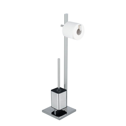 Artikelbild 6 für WENKO WC-Garnitur Quadro silber Metall, Artikelnummer 811964