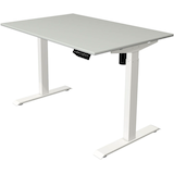 Artikelbild 1 für Kerkmann Move 1 elektrisch höhenverstellbarer Schreibtisch lichtgrau rechteckig, T-Fuß-Gestell weiß 120,0 x 80,0 cm, Artikelnummer 852273