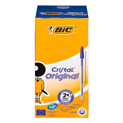 Artikelbild 4 für BIC Kugelschreiber Cristal transparent, Schreibfarbe: blau, 50 St., Artikelnummer 831453