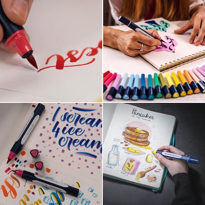 Artikelbild 5 für Schneider Paint-It 040 27 Teile Brush-Pens farbsortiert, 1 Set, Artikelnummer 883704