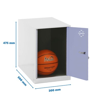 Artikelbild 2 für Simonrack Spind SIMONLOCKER DISM weiß, grau 8425437116483, 1 Schließfach 30,0 x 50,0 x 47,5 cm, Artikelnummer 354759