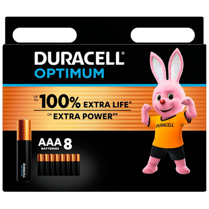 Artikelbild 2 für 8 DURACELL Batterien Optimum Micro AAA 1,5 V, Artikelnummer 688519