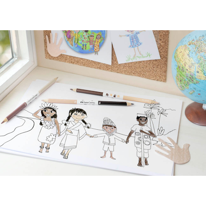 Artikelbild 3 für FABER-CASTELL Children of the World Buntstifte farbsortiert, 1 St., Artikelnummer 749121