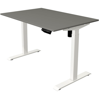 Artikelbild für Kerkmann Move 1 elektrisch höhenverstellbarer Schreibtisch grafit rechteckig, T-Fuß-Gestell weiß 120,0 x 80,0 cm, Artikelnummer 852405