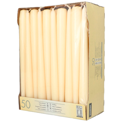 Artikelbild 3 für 50 STARPAK Kerzen champagner, Artikelnummer 607622