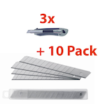 Artikelbild 1 für MAUL Cuttermesser Profi grau 9 mm, 1 Set, Artikelnummer 398735