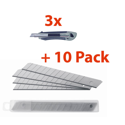 Artikelbild für MAUL Cuttermesser Profi grau 9 mm, 1 Set, Artikelnummer 398735