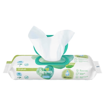 Artikelbild 2 für Pampers® Feuchttücher aqua Harmonie™ 1-lagig weiß, 720 St., Artikelnummer 272449